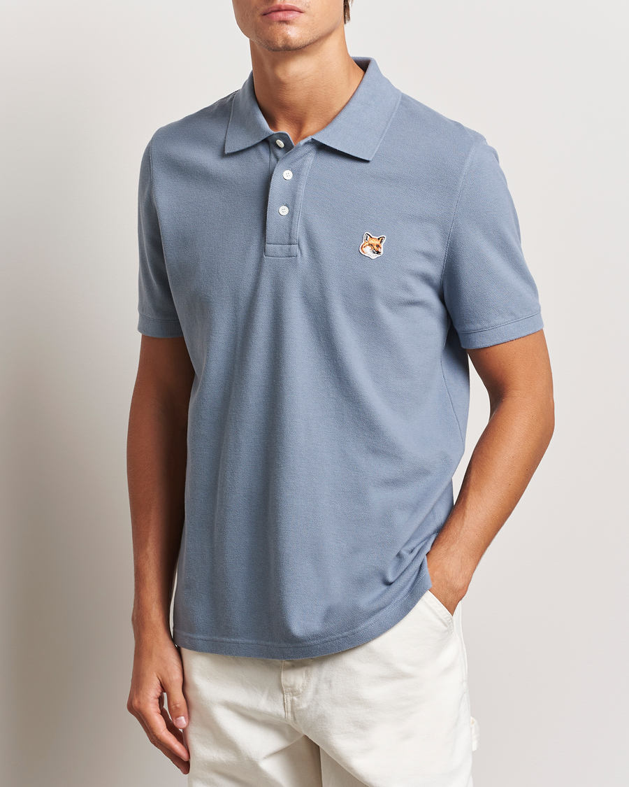 Men |  | Maison Kitsuné | Fox Head Polo Moonlight Blue