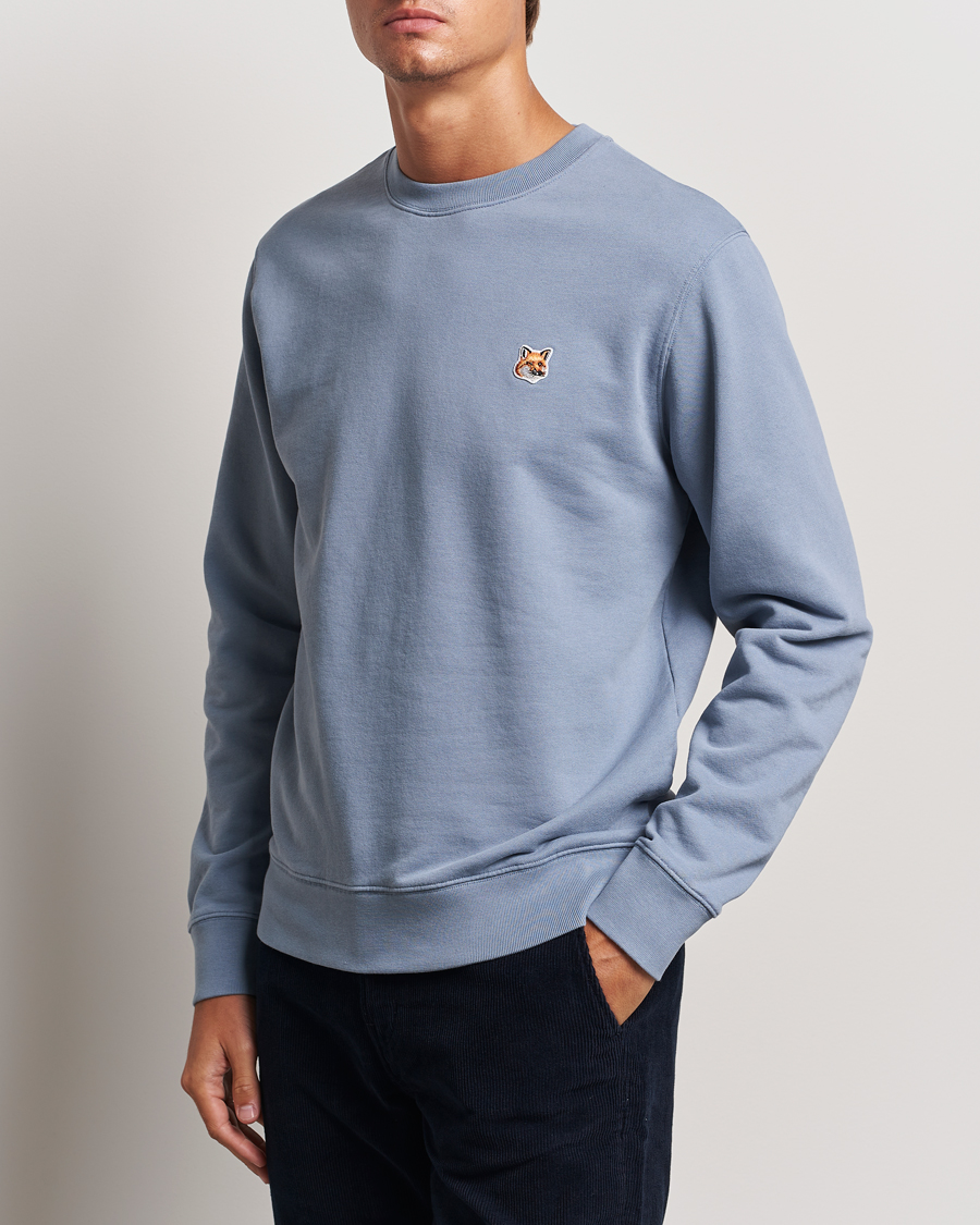 Men |  | Maison Kitsuné | Fox Head Sweatshirt Moonlight Blue