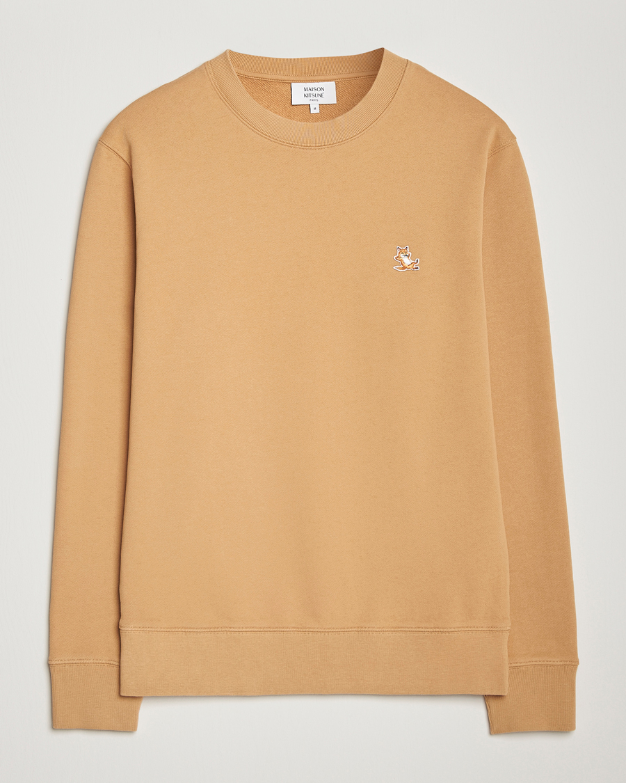 Maison Kitsune Chillax Fox Sweatshirt Chamomile Beige at CareOfCarl