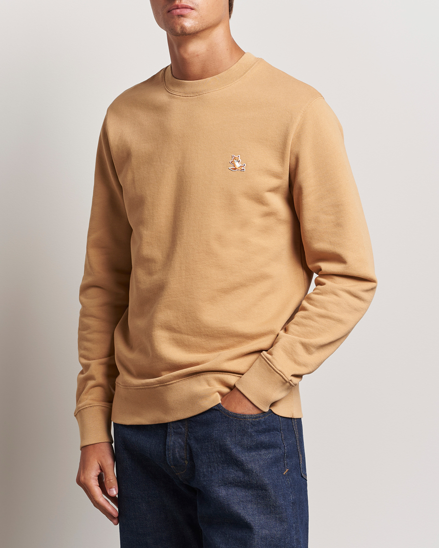 Men |  | Maison Kitsuné | Chillax Fox Sweatshirt Chamomile Beige