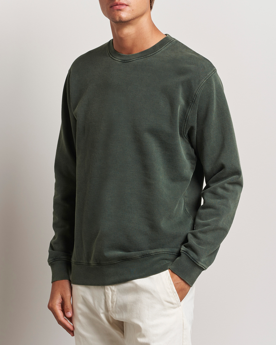 Men |  | Colorful Standard | Classic Organic Crew Neck Sweat Midnight Forest