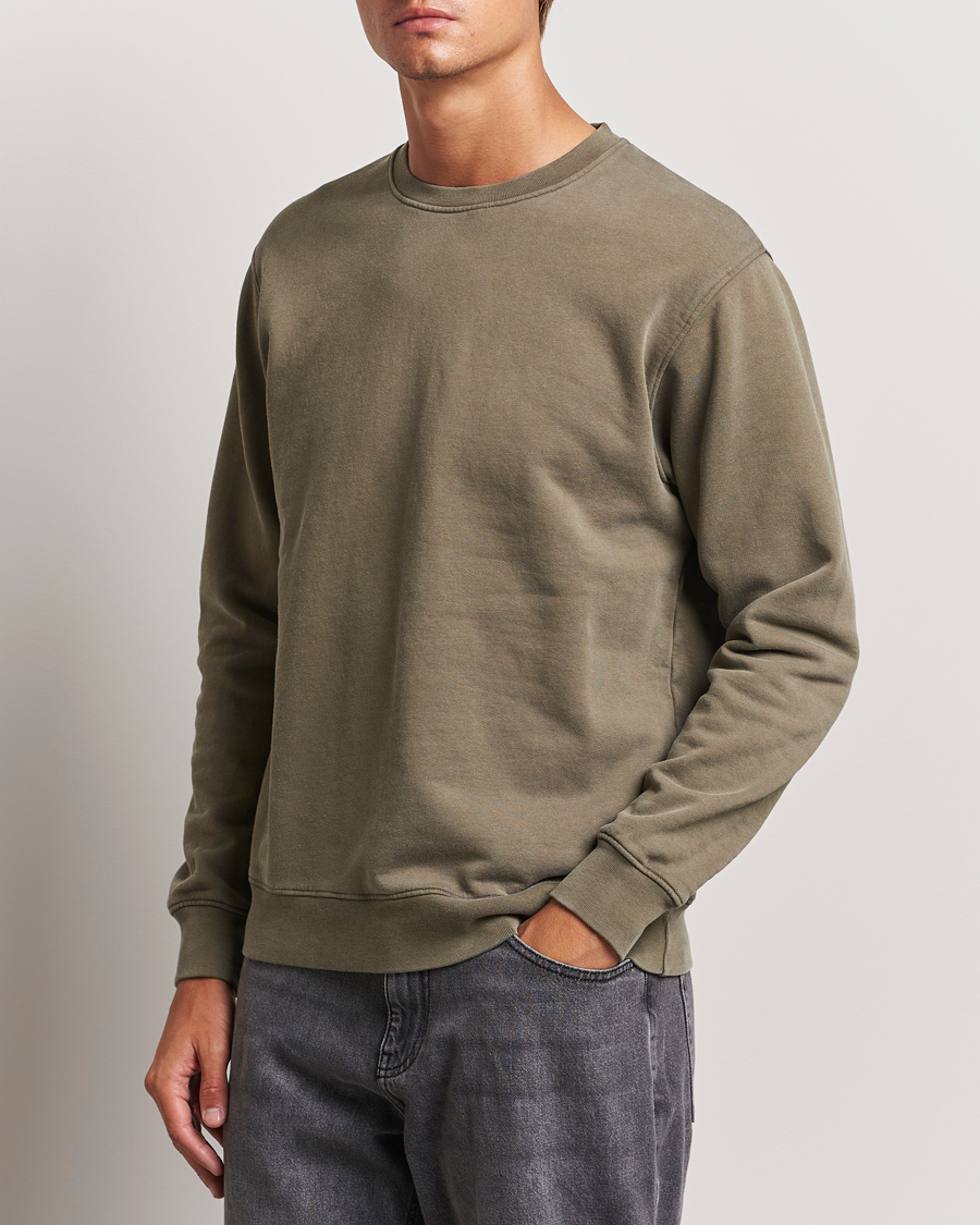 Men |  | Colorful Standard | Classic Organic Crew Neck Sweat Misty Brown