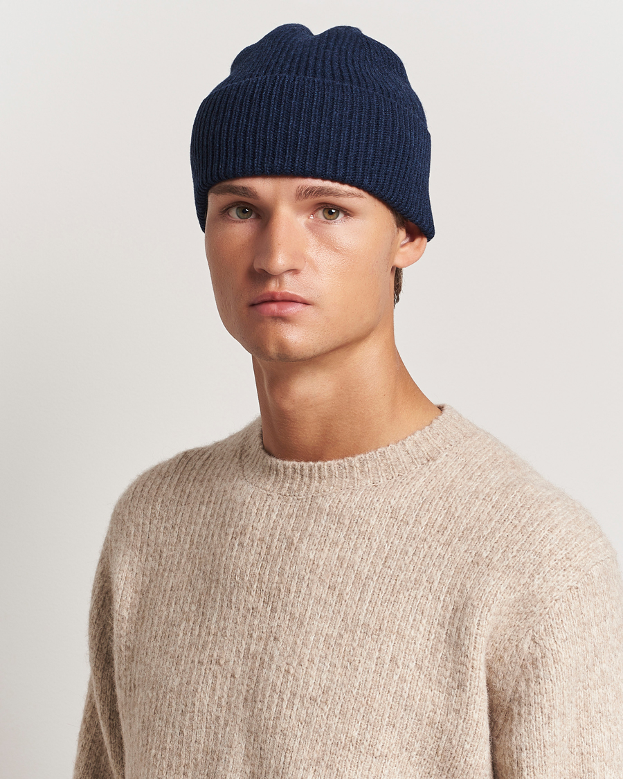 Men |  | Colorful Standard | Merino Wool Beanie Marine Blue