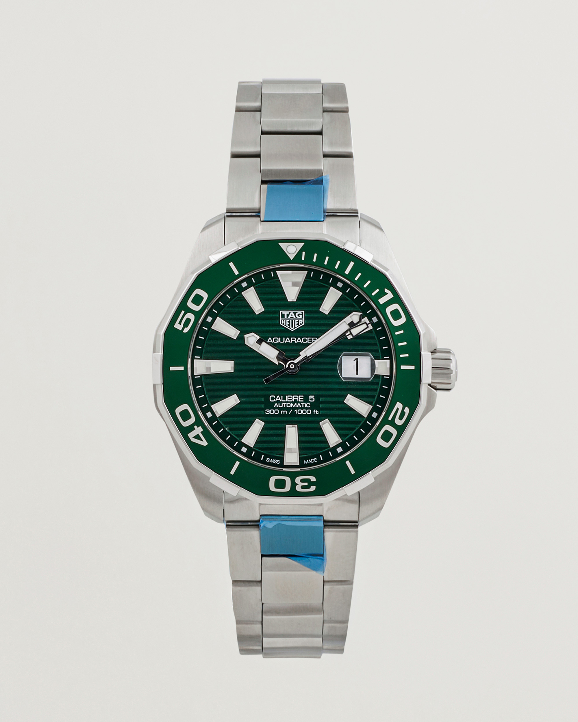 Men | Tag Heuer Pre-Owned Aquaracer 300M Caliber 5 Silver | Tag Heuer Pre-Owned | Aquaracer 300M Caliber 5 Silver