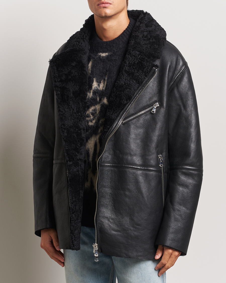 Men |  | J.Lindeberg | Sutton Shearling Jacket Black