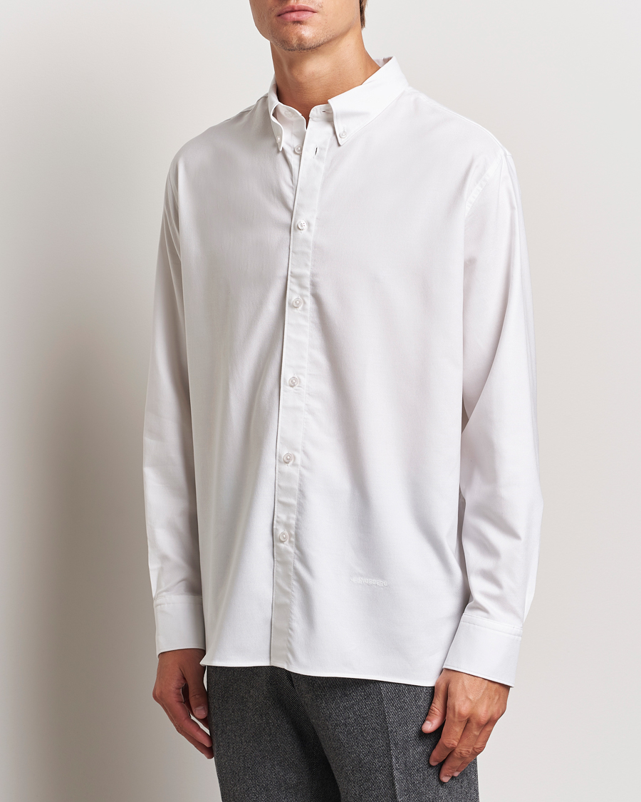 Men | Oxford Shirts | J.Lindeberg | Regular Stretch Oxford Shirt White