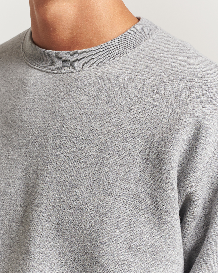 Men | Sweaters & Knitwear | BEAMS PLUS | Japanese Cotton Sweatshirt Heather Grey