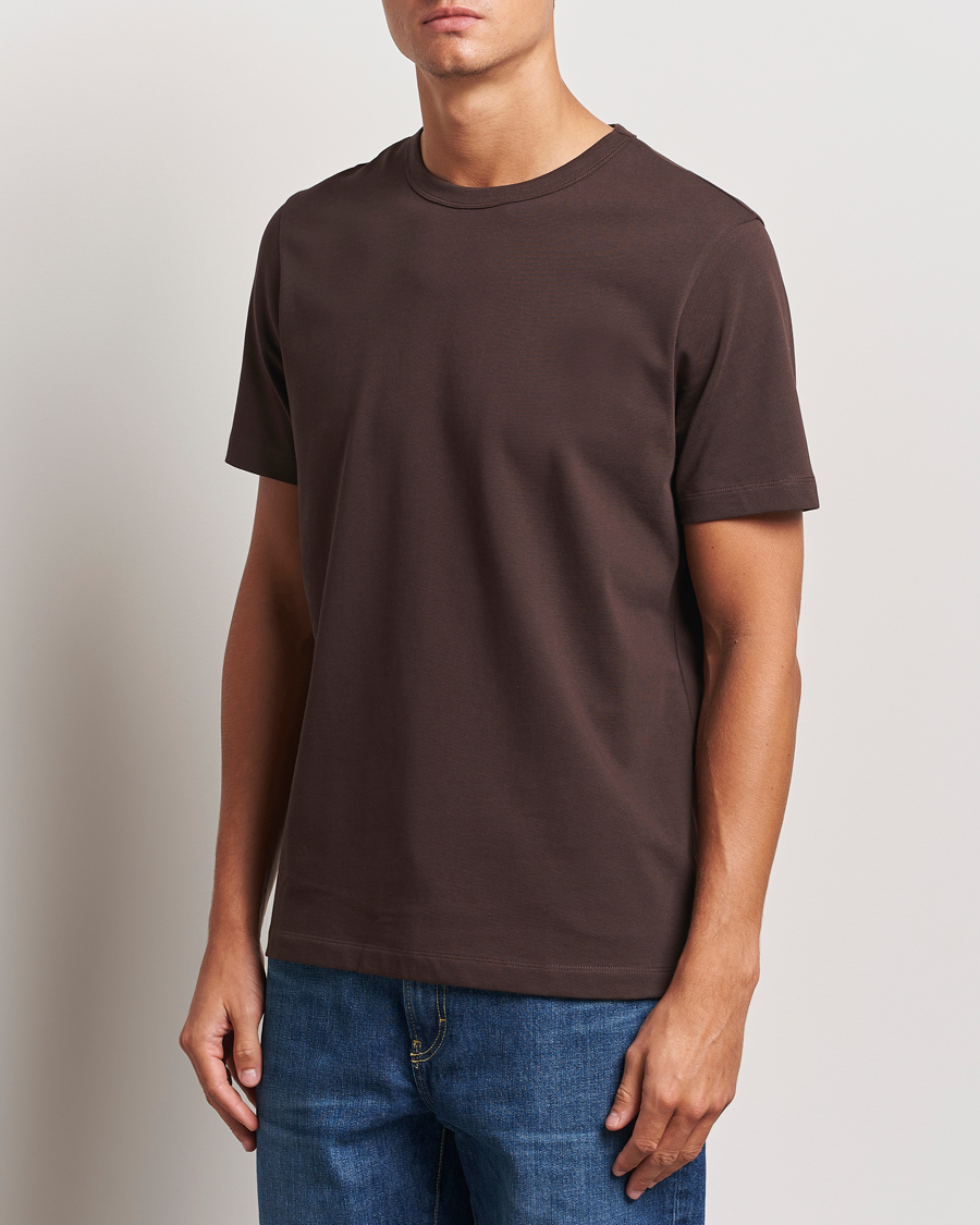 Men | Clothing | A Day\'s March | Heavyweight T-Shirt Dark Chocolate