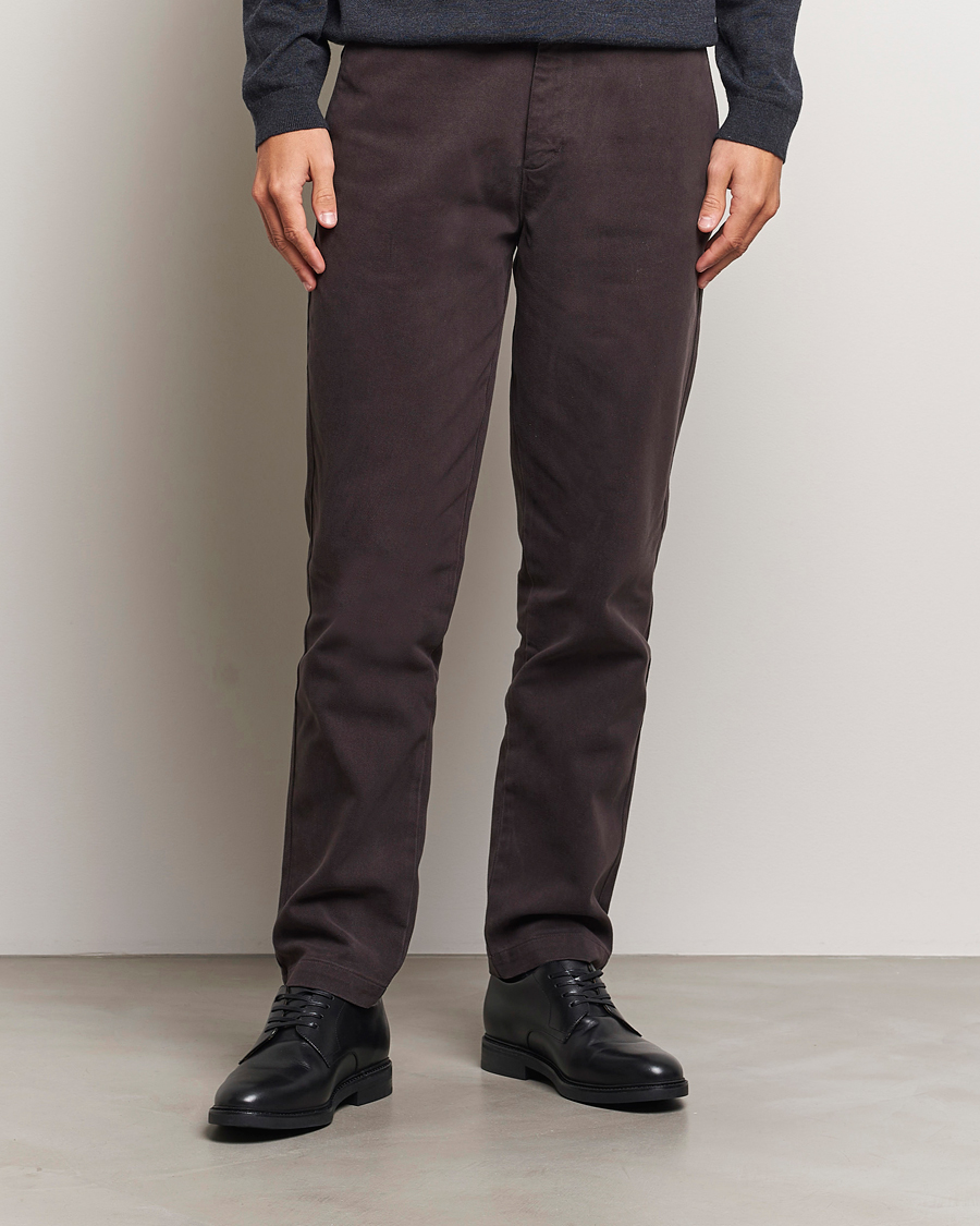 Men |  | A Day\'s March | Miller Cotton Lyocell Trousers Chocolate