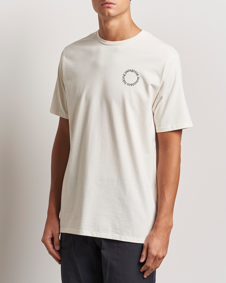 Men | Short Sleeve T-shirts | Patagonia | Spoke Stencil Responsibili T-Shirt Birch White