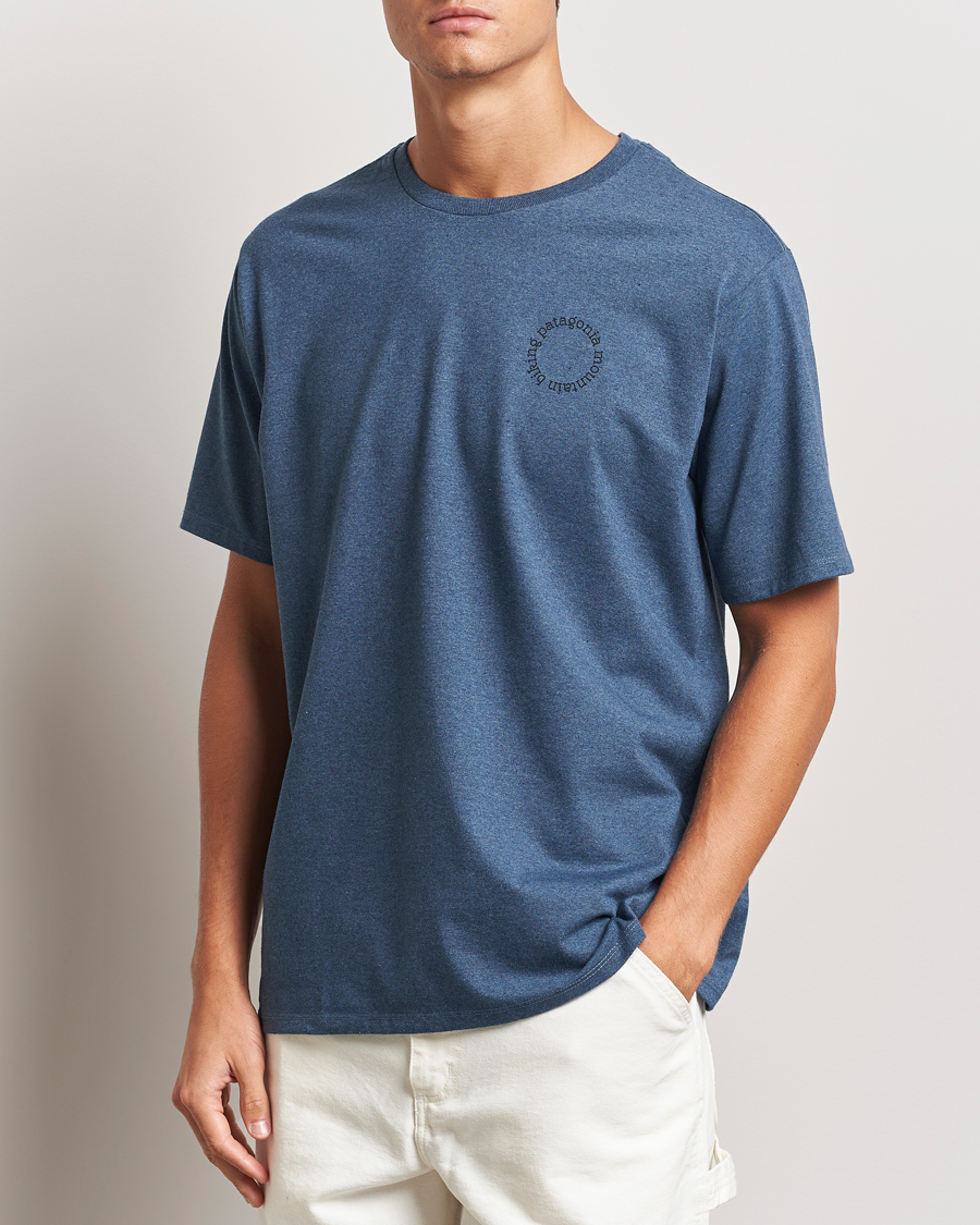 Men | Active | Patagonia | Spoke Stencil Responsibili T-Shirt Utility Blue