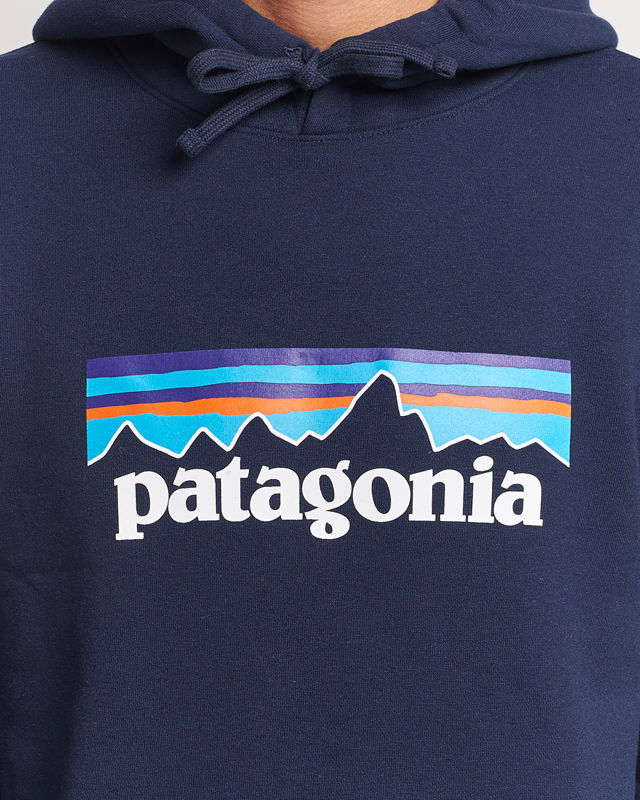 Patagonia Mens 2024 Sherpa Lined Organic Canvas Hoodie Jacket Small S Navy Blue Hoody