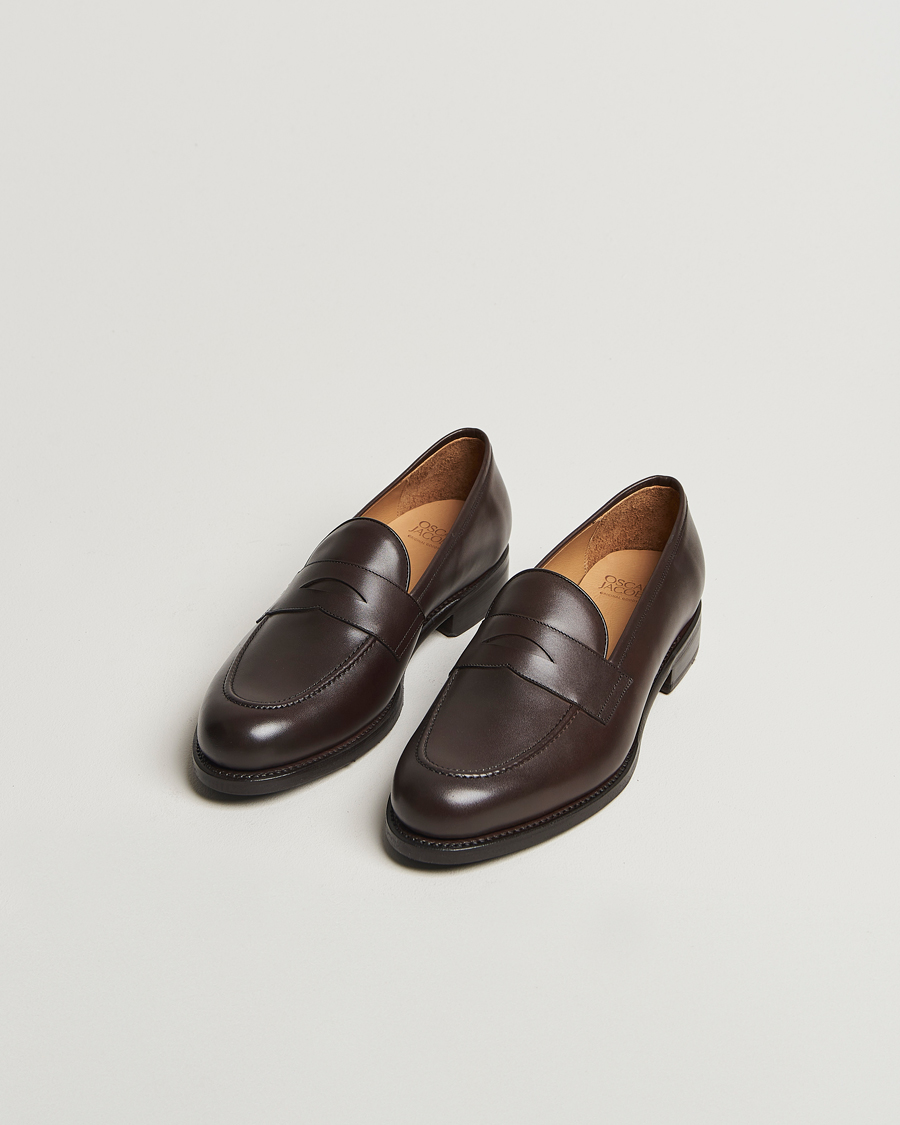 Men |  | Oscar Jacobson | Penny Loafers Dark Mud Brown