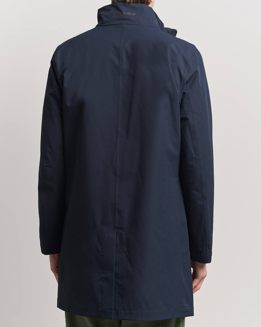 Men | Coats & Jackets | Woolrich | Two Layer 2 in 1 Carcoat Melton Blue
