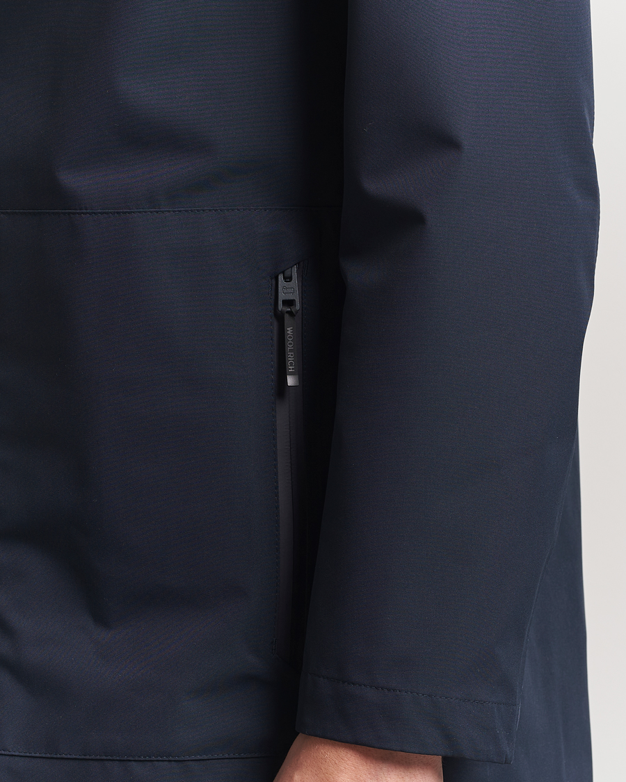 Men | Coats & Jackets | Woolrich | Two Layer 2 in 1 Carcoat Melton Blue