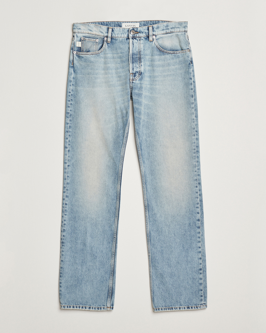 Men | Jeans | Lanvin | Straight Leg Jeans Light Blue Wash