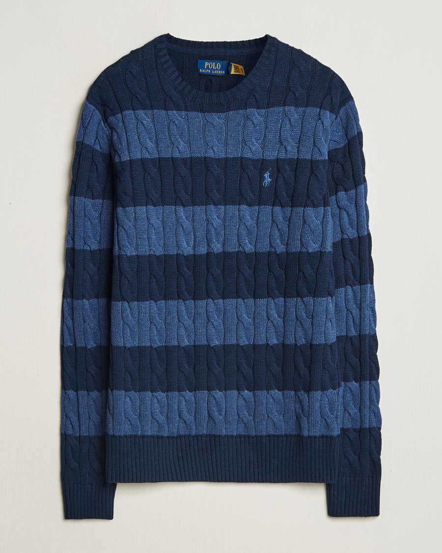 Polo Ralph Lauren Striped Cotton Sweater Navy Combo at CareOfCarl