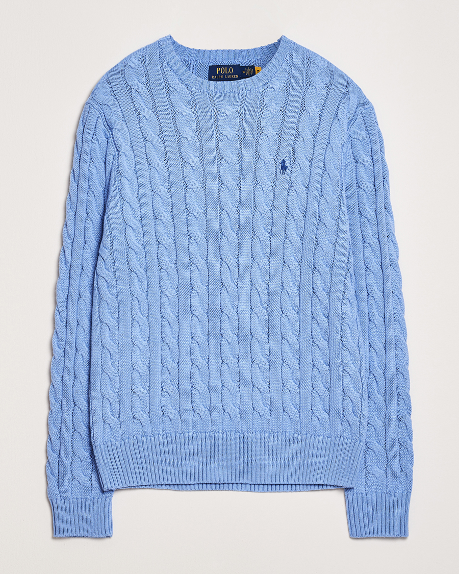 Men | Sweaters & Knitwear | Polo Ralph Lauren | Cotton Cable Pullover New Litchfield Blue