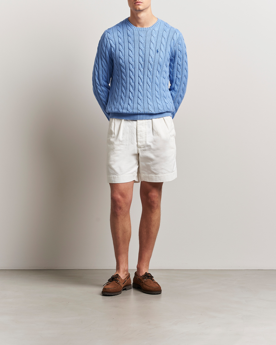 Men | Sweaters & Knitwear | Polo Ralph Lauren | Cotton Cable Pullover New Litchfield Blue