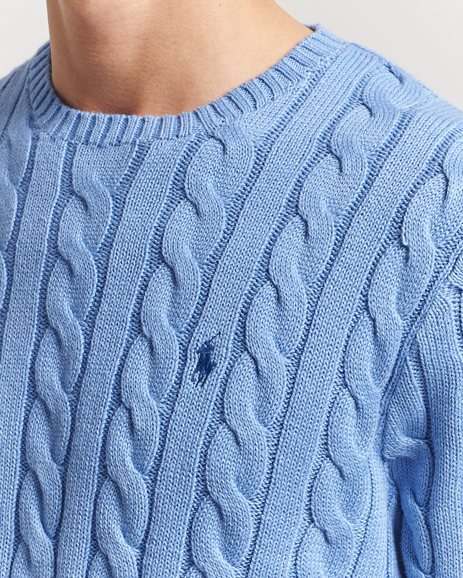 Men | Sweaters & Knitwear | Polo Ralph Lauren | Cotton Cable Pullover New Litchfield Blue