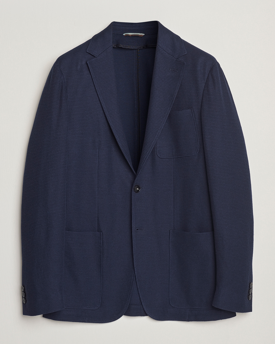 Men | Blazers | Canali | Structured Jersey Blazer Navy