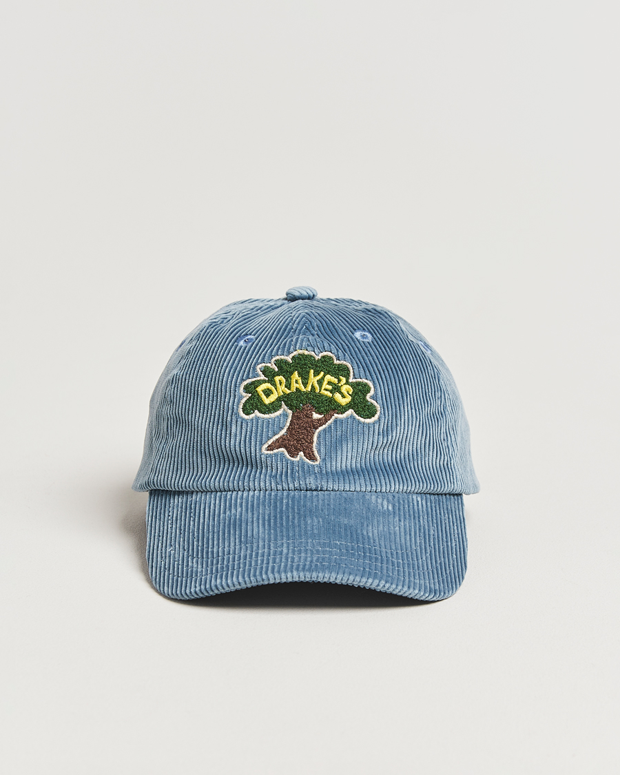 Men | Drake's Drake´s Tree Baseball Cap Cornflower Blue | Drake's | Drake´s Tree Baseball Cap Cornflower Blue