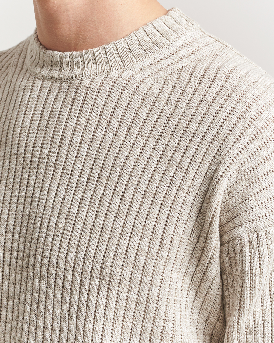 Men | Sweaters & Knitwear | BOSS ORANGE | Kesca Knitted Sweater Light Beige