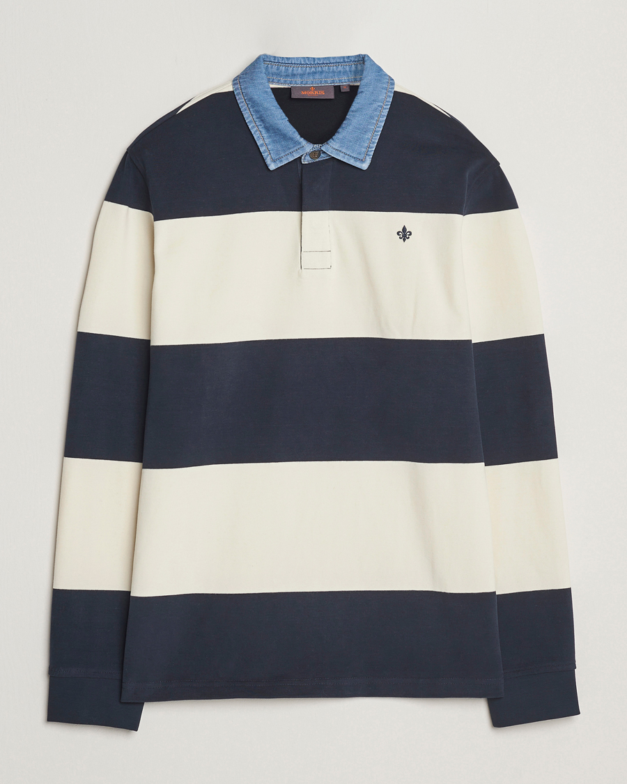 Men | Sweaters & Knitwear | Morris | Harbour Rugger Blue/White XL