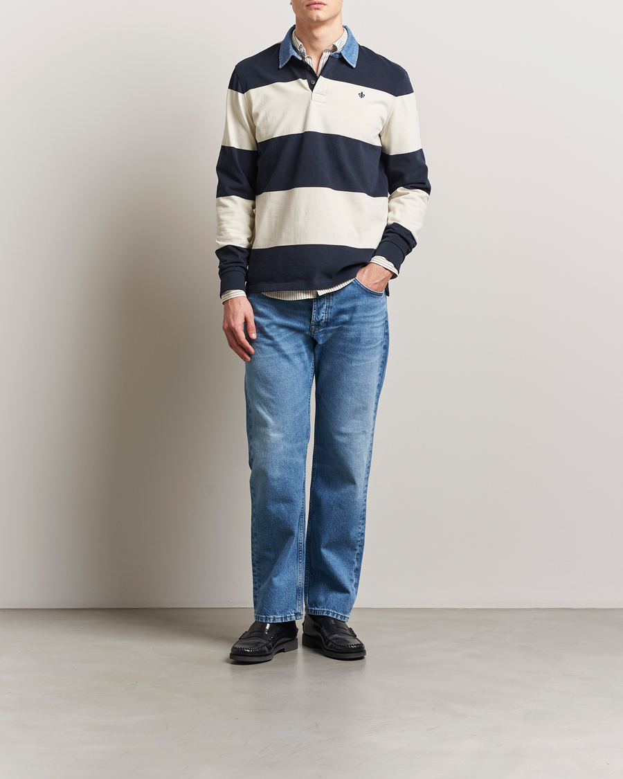 Men | Sweaters & Knitwear | Morris | Harbour Rugger Blue/White XL