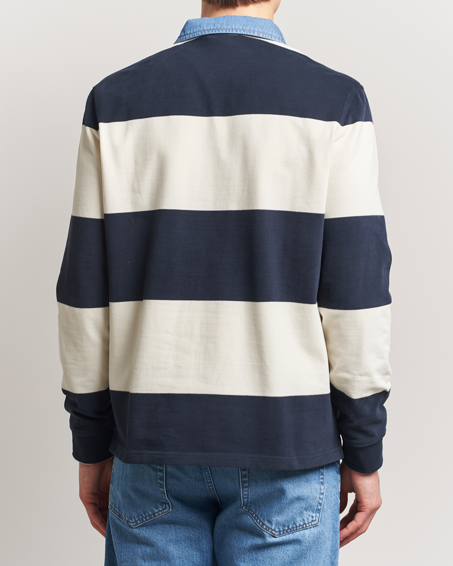 Men | Sweaters & Knitwear | Morris | Harbour Rugger Blue/White XL