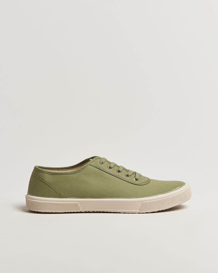 Men | Novesta Cotton Deck Shoe Khaki | Novesta | Cotton Deck Shoe Khaki