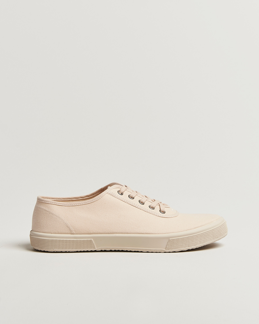 Men | Novesta Cotton Deck Shoe All Ivory | Novesta | Cotton Deck Shoe All Ivory