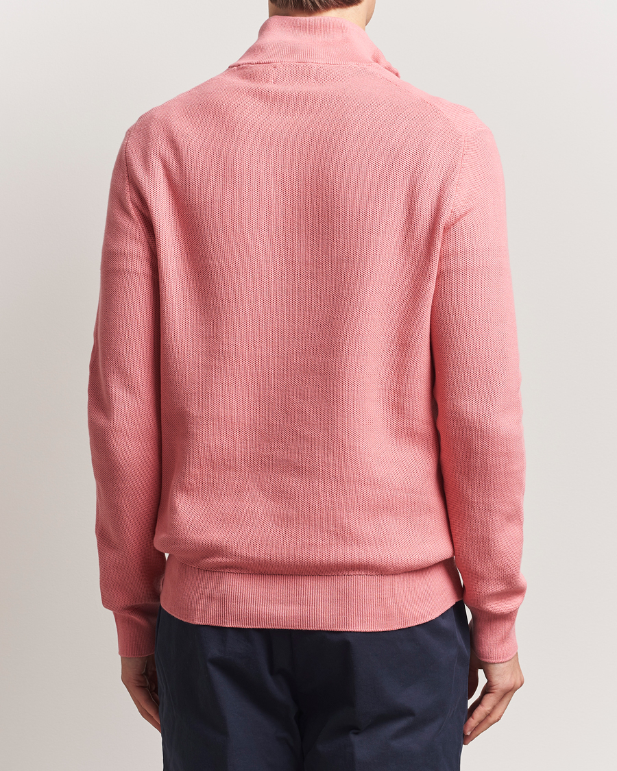 Men | Sweaters & Knitwear | Polo Ralph Lauren | Half Zip Cotton Pullover Desert Rose