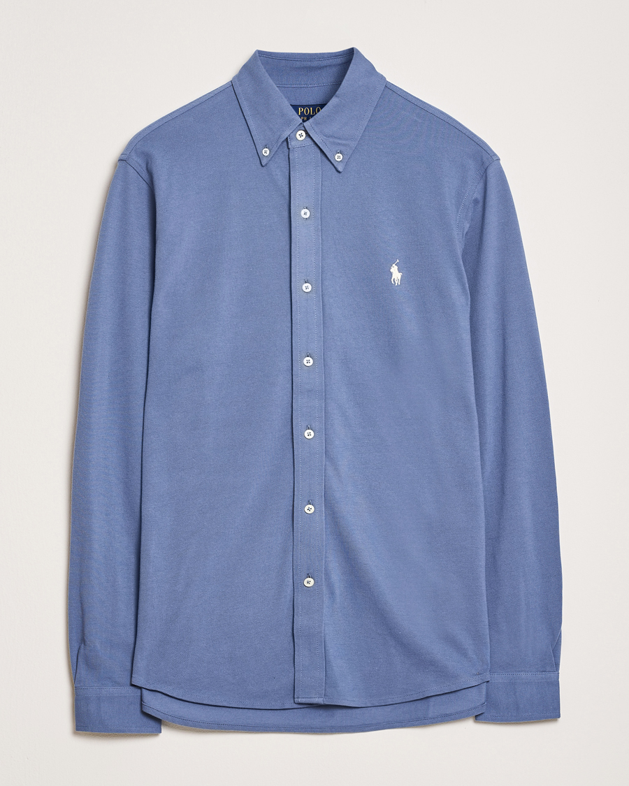 Men | Shirts | Polo Ralph Lauren | Featherweight Mesh Shirt Capri Blue