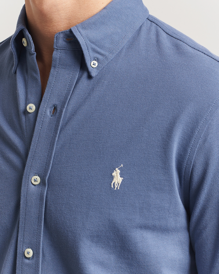 Men | Shirts | Polo Ralph Lauren | Featherweight Mesh Shirt Capri Blue