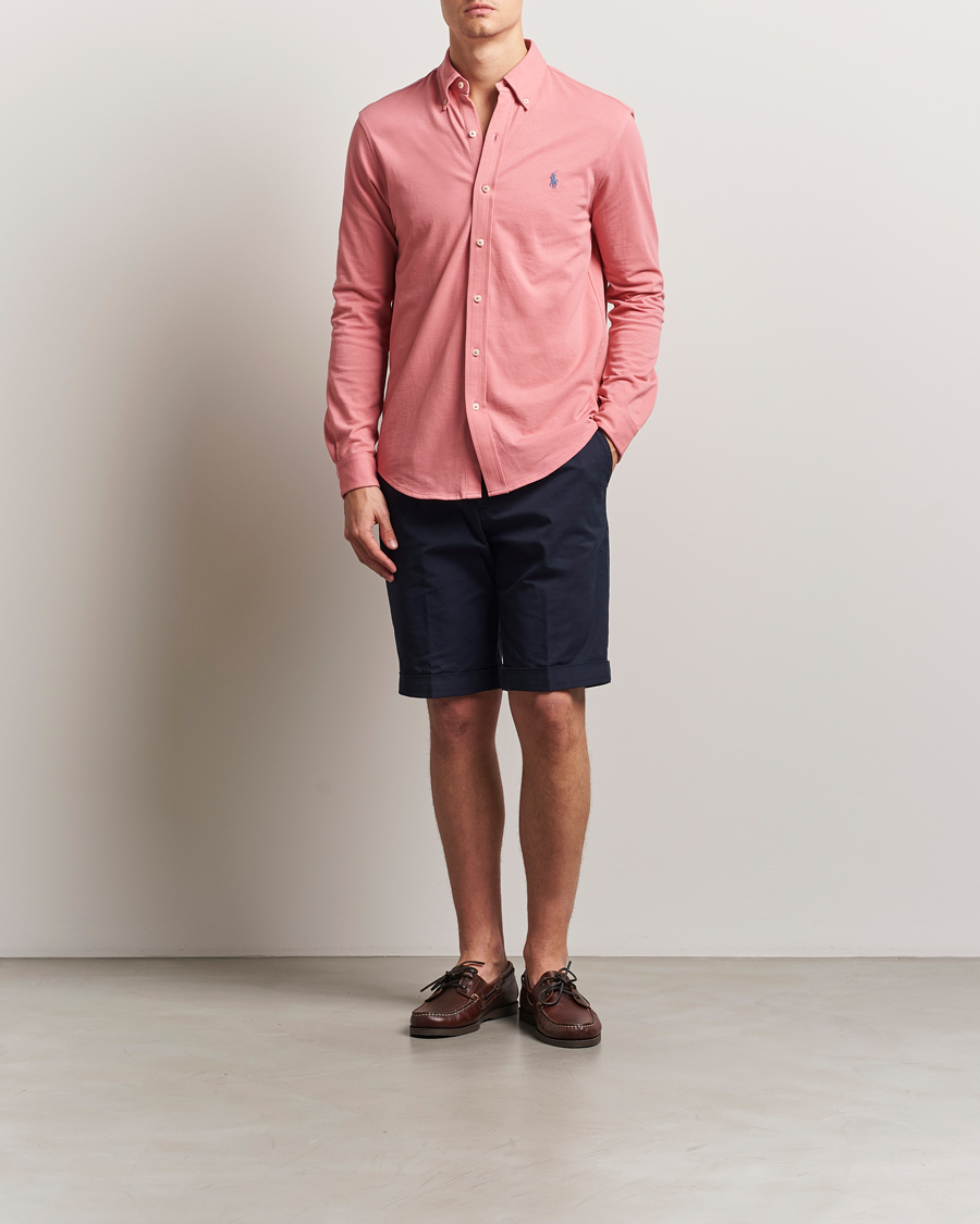 Men | Shirts | Polo Ralph Lauren | Featherweight Mesh Shirt Desert Rose