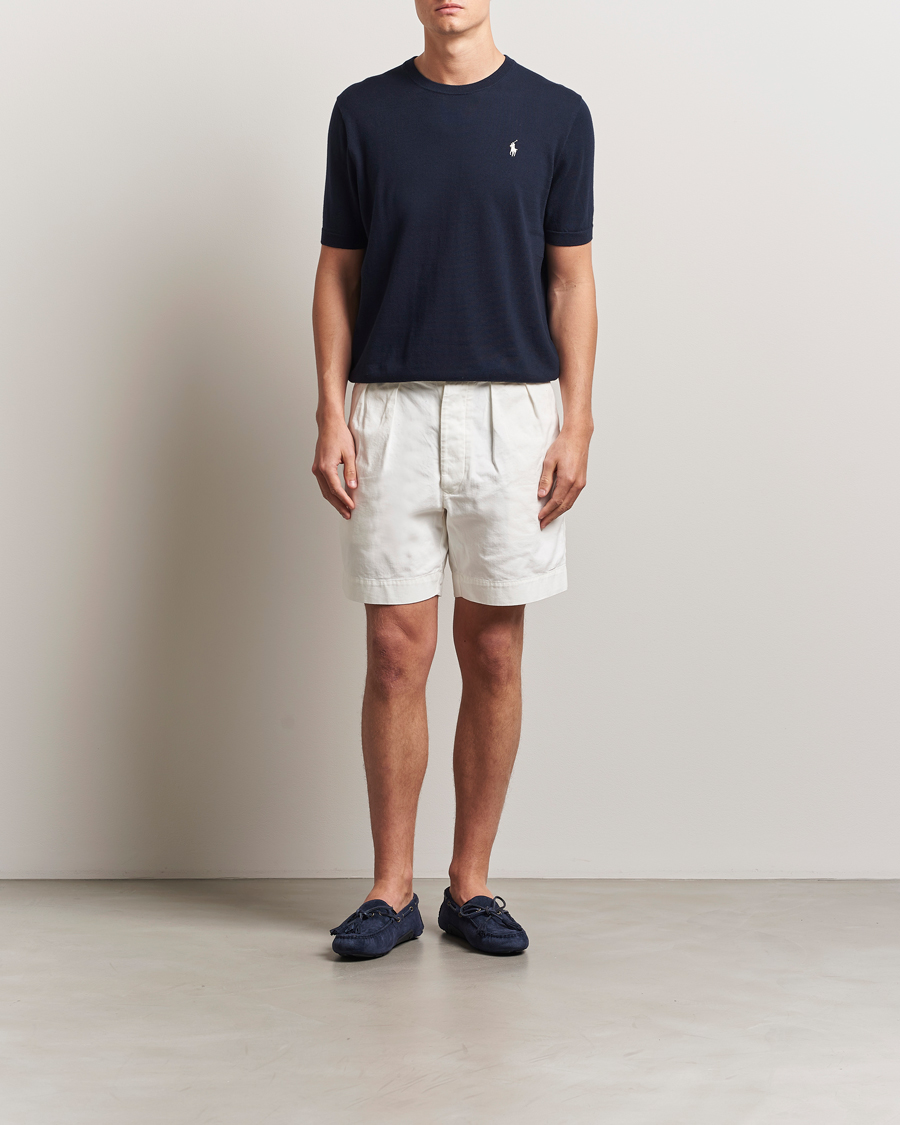 Men | T-Shirts | Polo Ralph Lauren | Knitted Short Sleeve T-Shirt Hunter Navy