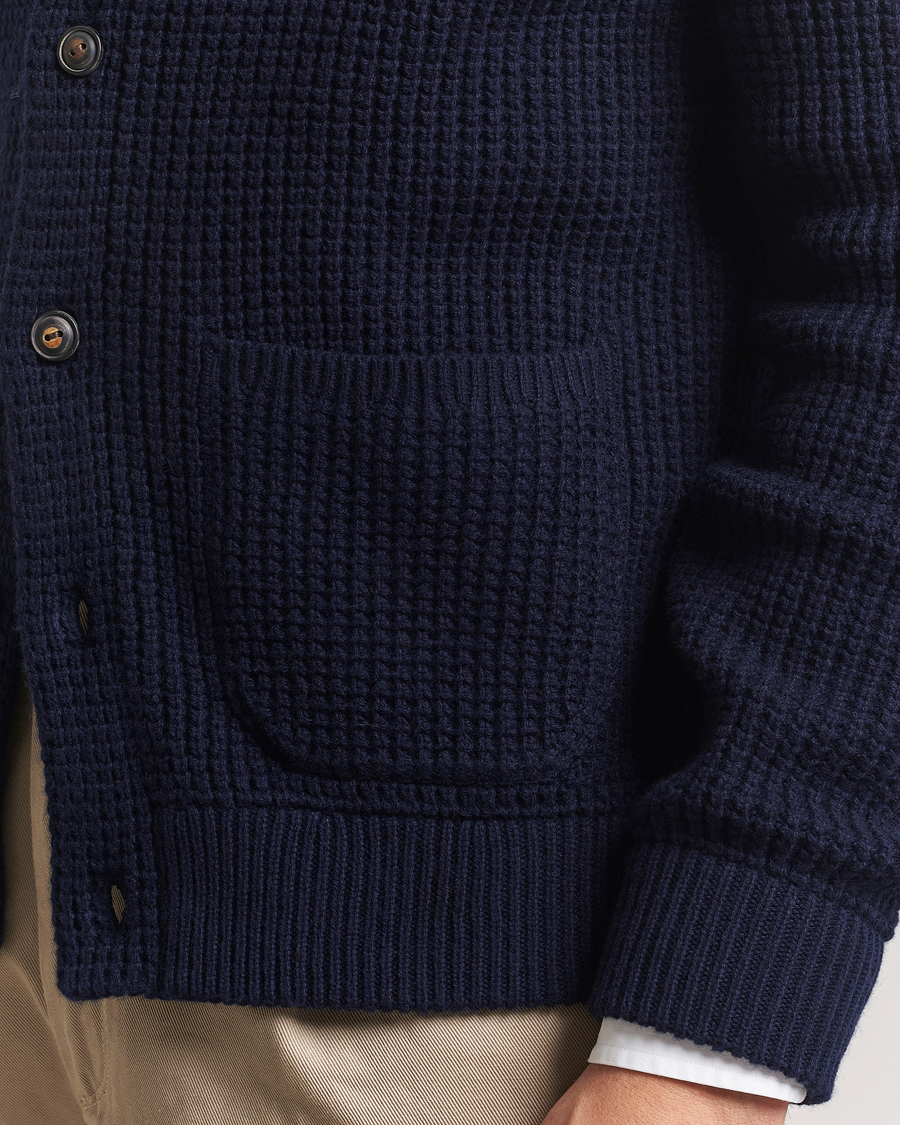 Men | Sweaters & Knitwear | Polo Ralph Lauren | Cotton/Wool Button Cardigan Hunter Navy