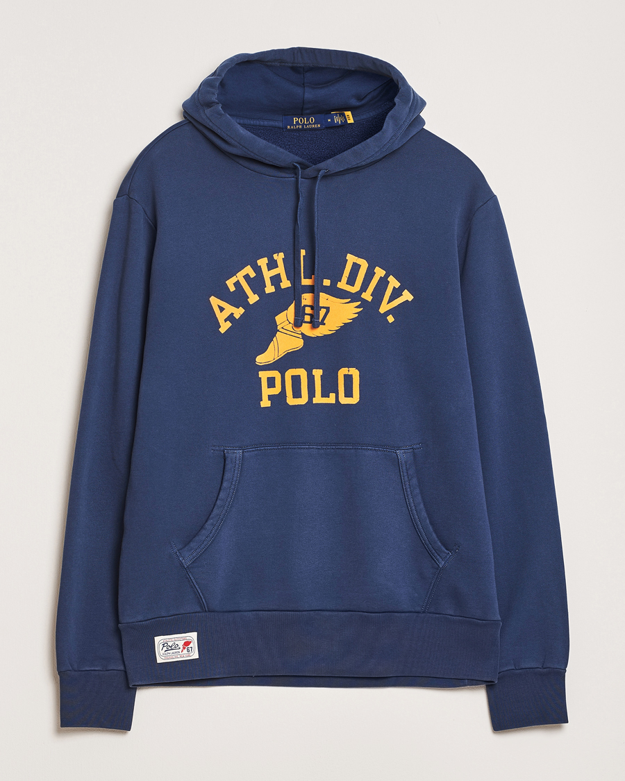 Men | Sweaters & Knitwear | Polo Ralph Lauren | P-Wing Print Hoodie Rustic Navy