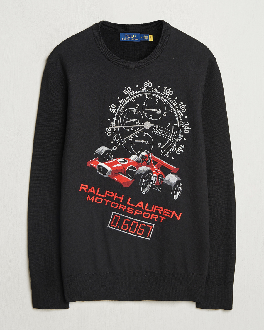 Men | Sweaters & Knitwear | Polo Ralph Lauren | RL Motorsport Knitted Sweater Black Combo