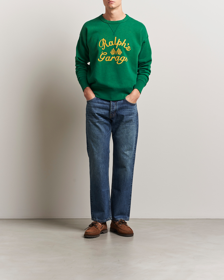 Men | Sweaters & Knitwear | Polo Ralph Lauren | Ralph's Garage Sweatshirt Tennis Green