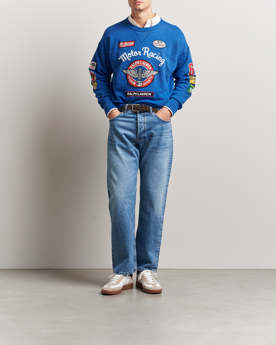 Men | Sweaters & Knitwear | Polo Ralph Lauren | Vintage Fleece Motor Racing Sweatshirt Heritage Blue