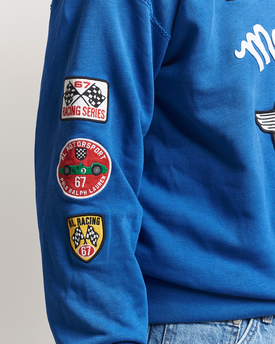 Men | Sweaters & Knitwear | Polo Ralph Lauren | Vintage Fleece Motor Racing Sweatshirt Heritage Blue