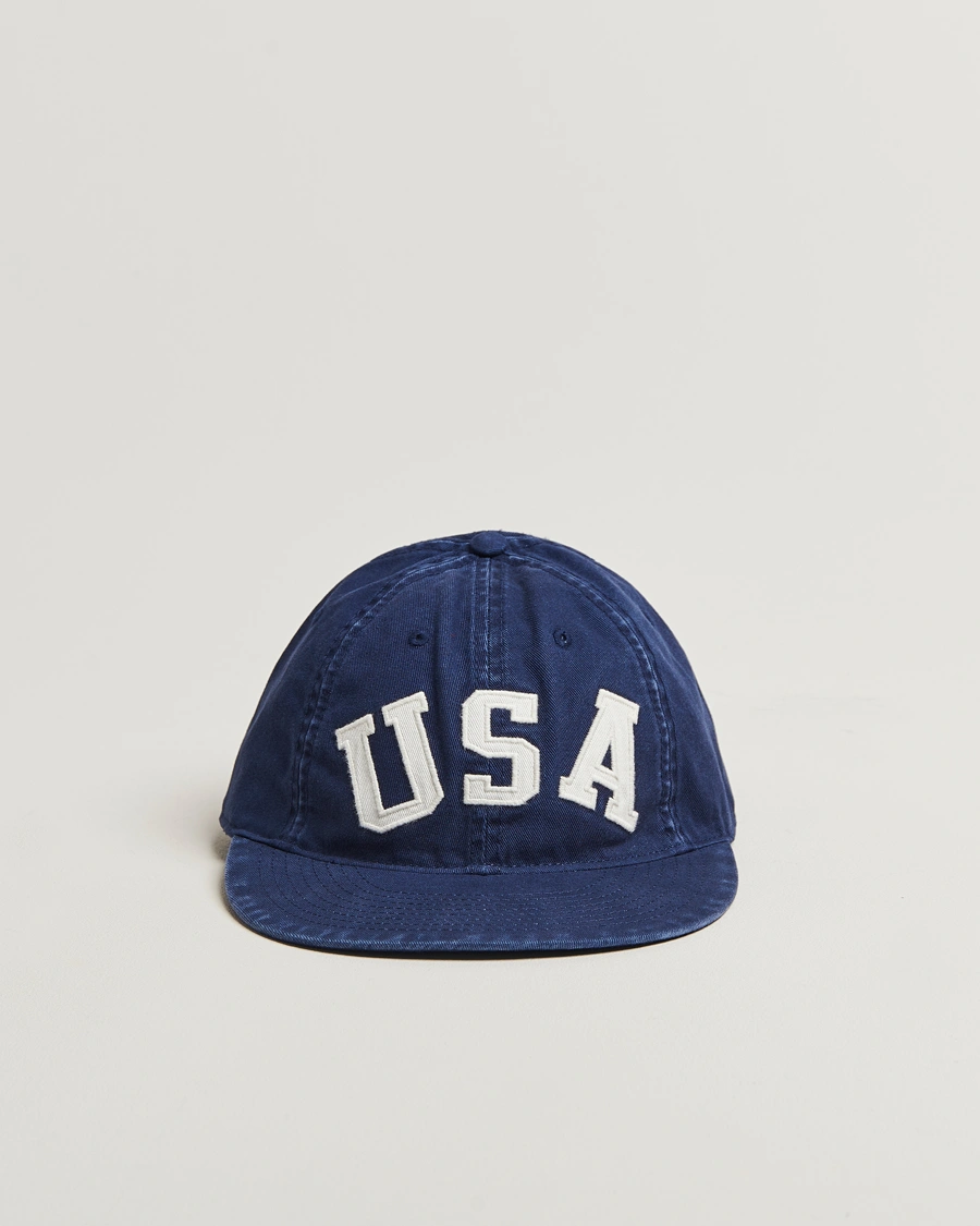 Men | Hats & Caps | Polo Ralph Lauren | Cotton Twill USA Cap Newport Navy
