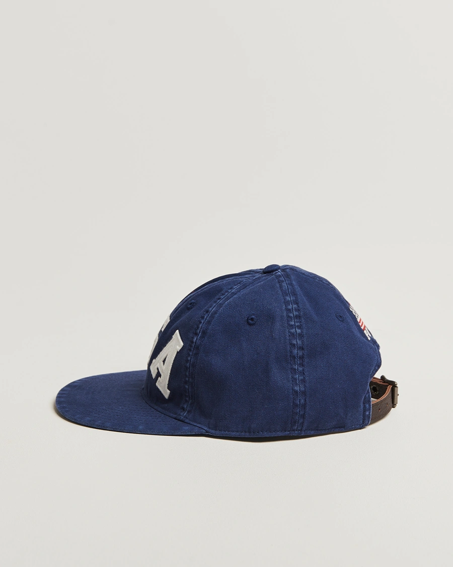 Men | Hats & Caps | Polo Ralph Lauren | Cotton Twill USA Cap Newport Navy