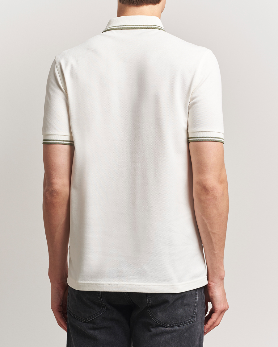 Men | Polo Shirts | Fred Perry | Twin Tipped Polo Shirt Light Ecru