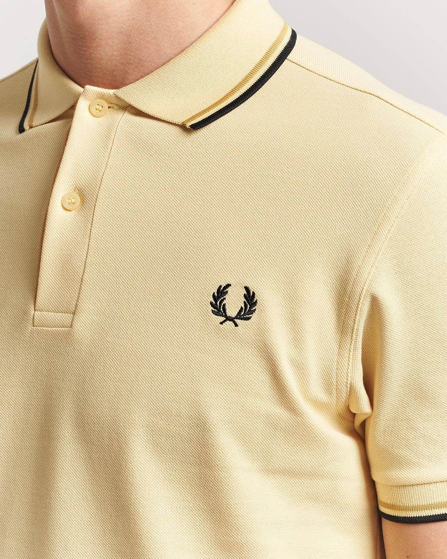Men | Polo Shirts | Fred Perry | Twin Tipped Polo Shirt Yellow