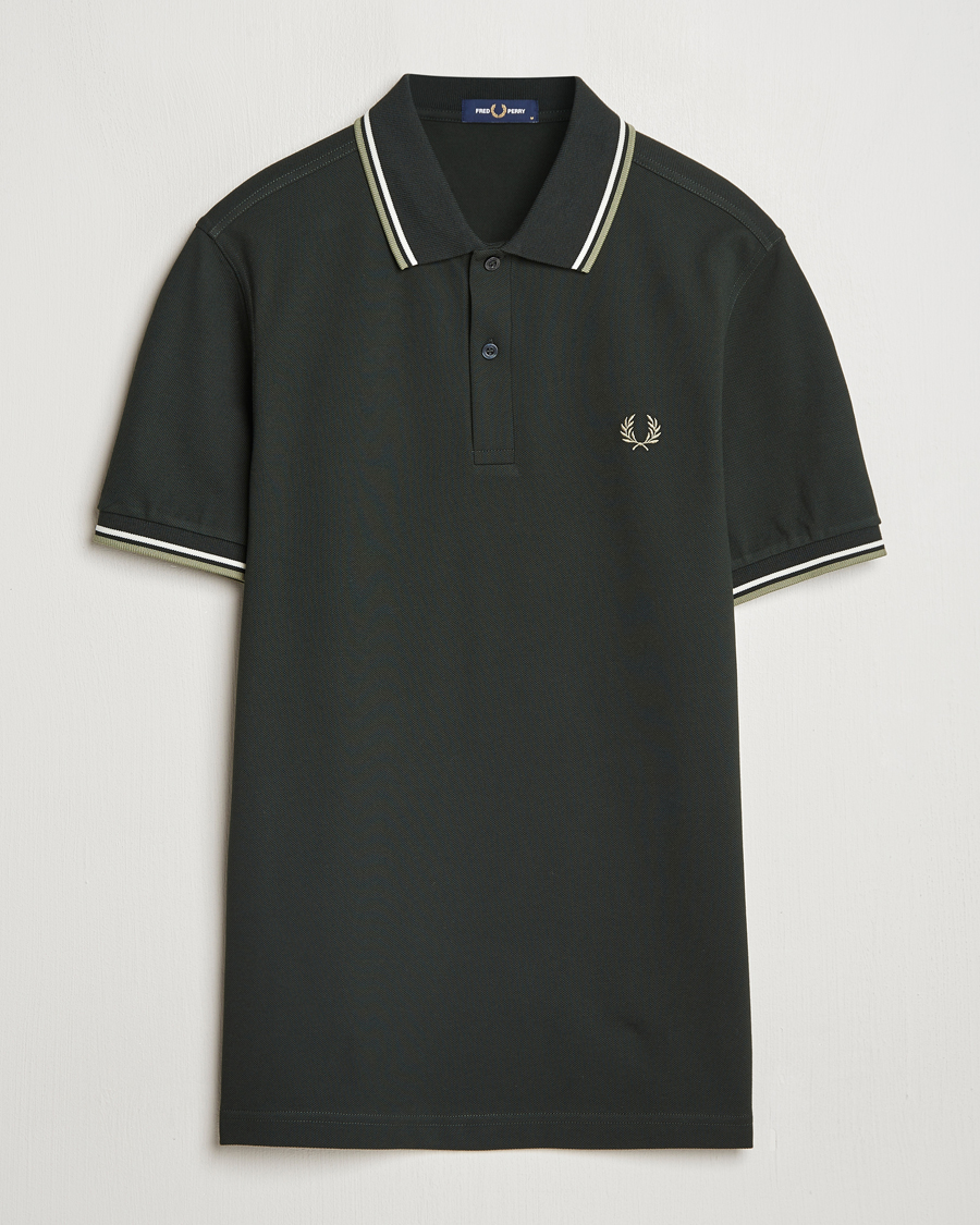 Men | Polo Shirts | Fred Perry | Twin Tipped Polo Shirt Night Green