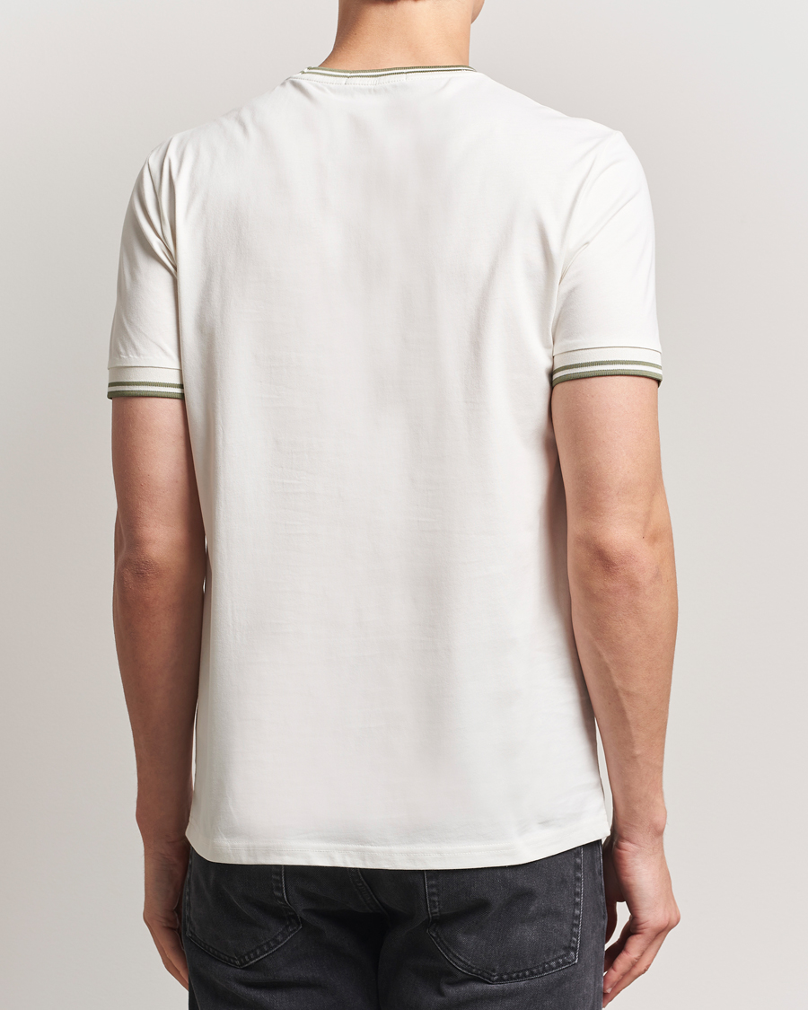 Men | T-Shirts | Fred Perry | Twin Tipped T-Shirt Light Ecru