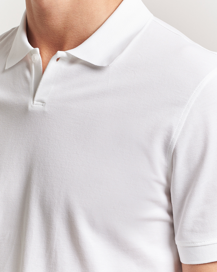 Men | Polo Shirts | Orlebar Brown | Bruno Organic Cotton Pique White